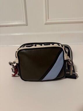 Vintage Givenchy Olive and Light Blue Crossbody Camera bag
